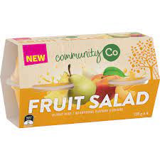 Community Co Fruit Salad in Juice 4x125g