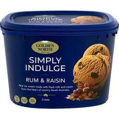 Golden North Ice Cream Rum & Raisin 2L