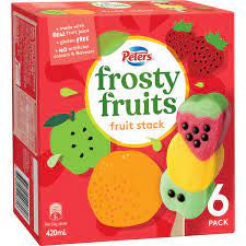 Peters Frosty Fruits Fruit Stack Icy Poles 6pk