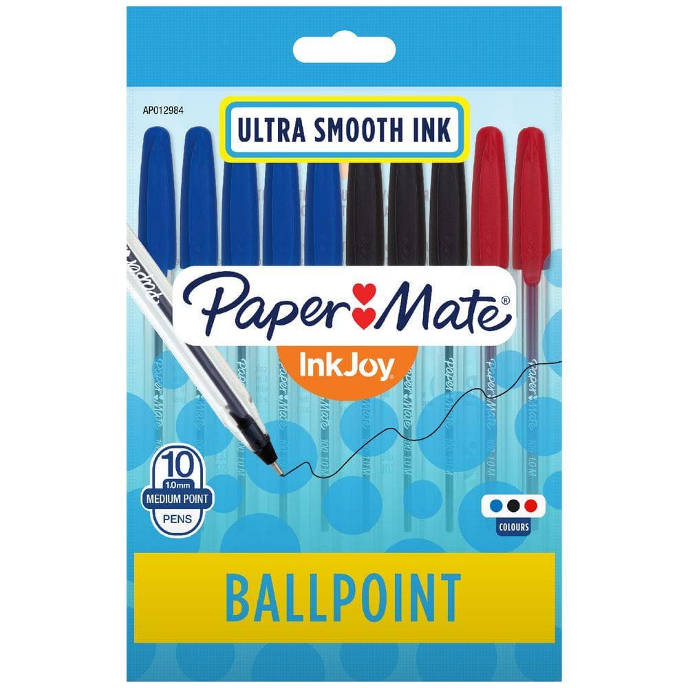 Papermate Inkjoy Ballpoint Pen Assorted 10pk