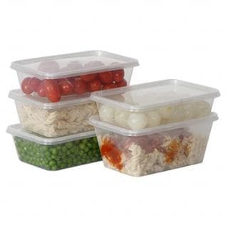 Genfac G1000 Plastic Rectangle Containers 50pk