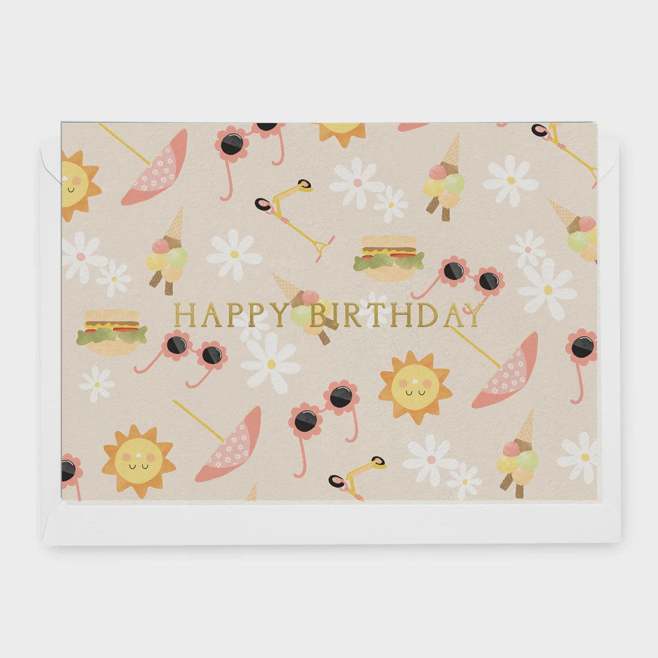 Happy Birthday Summer Daze Greeting Card