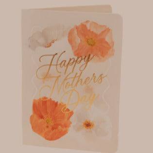 Happy Mothers Day Poppy Greeting Card