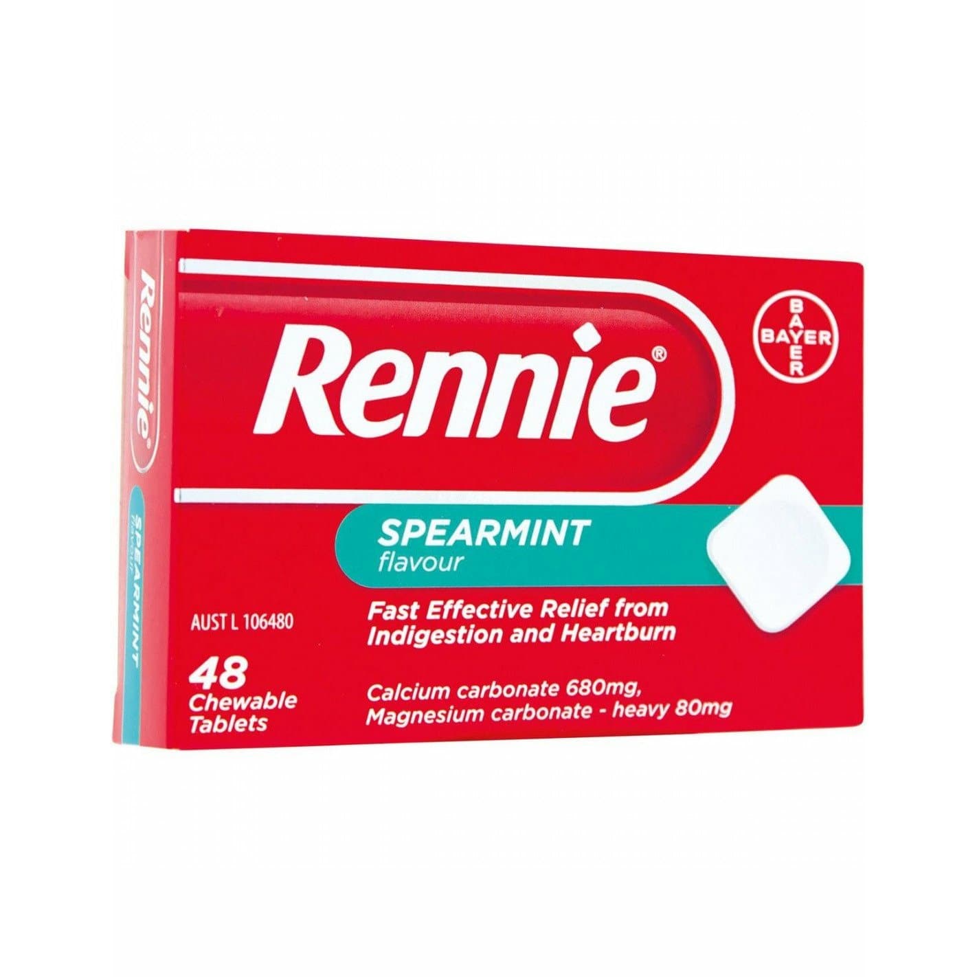 Rennie Indigestion & Heartburn Tablets 48pk