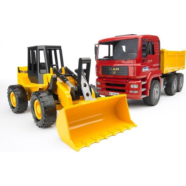 Bruder Construction MAN TGA truck with articulated front loader