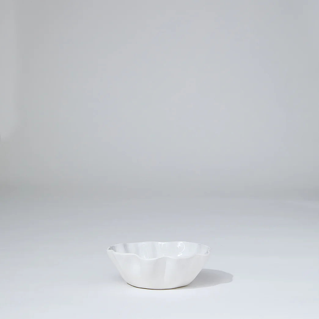 Ruffle Bowl Snow White Small