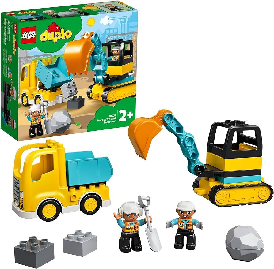 DUPLO Town Truck & Tracked Excavator