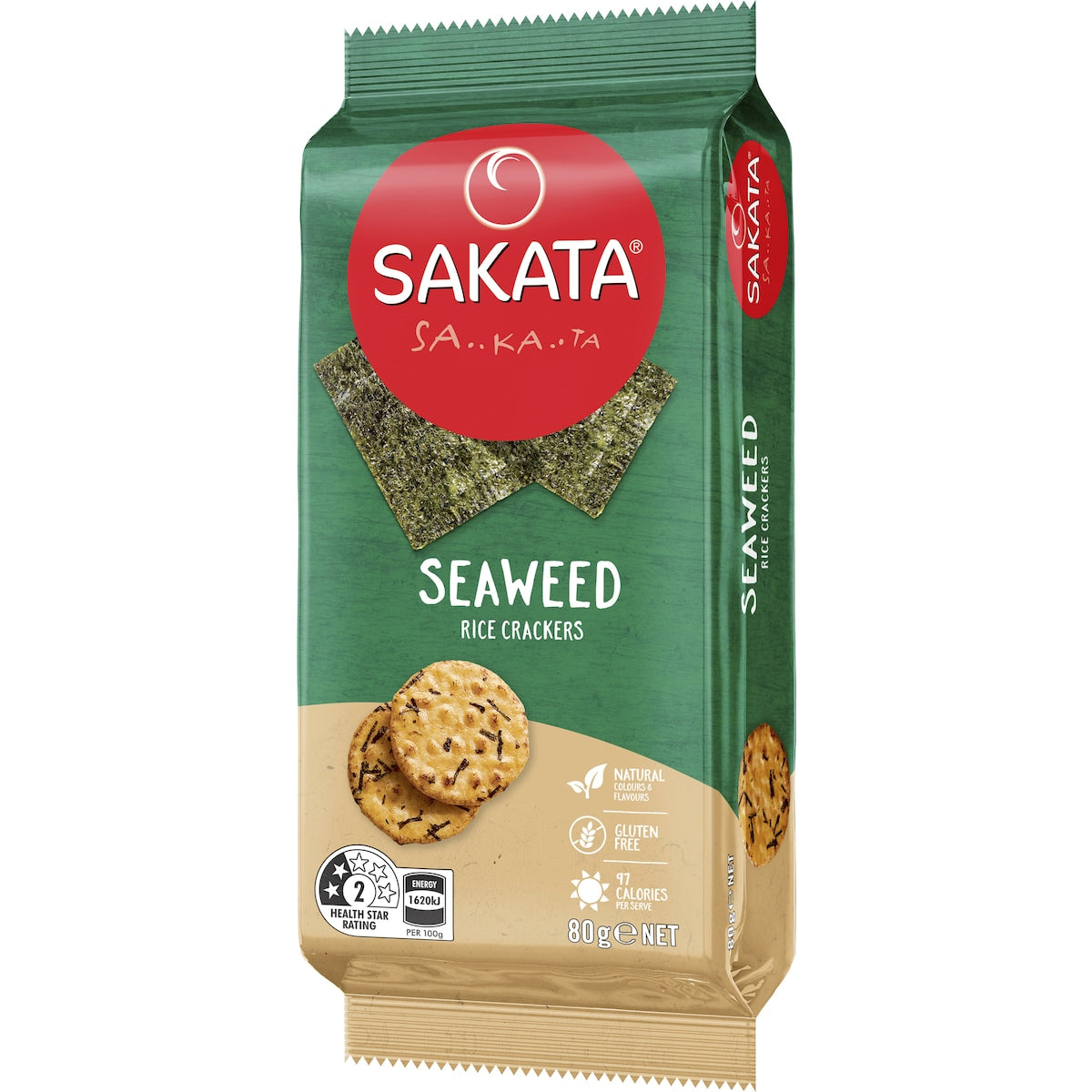 Sakata Rice Crackers Seaweed 80g