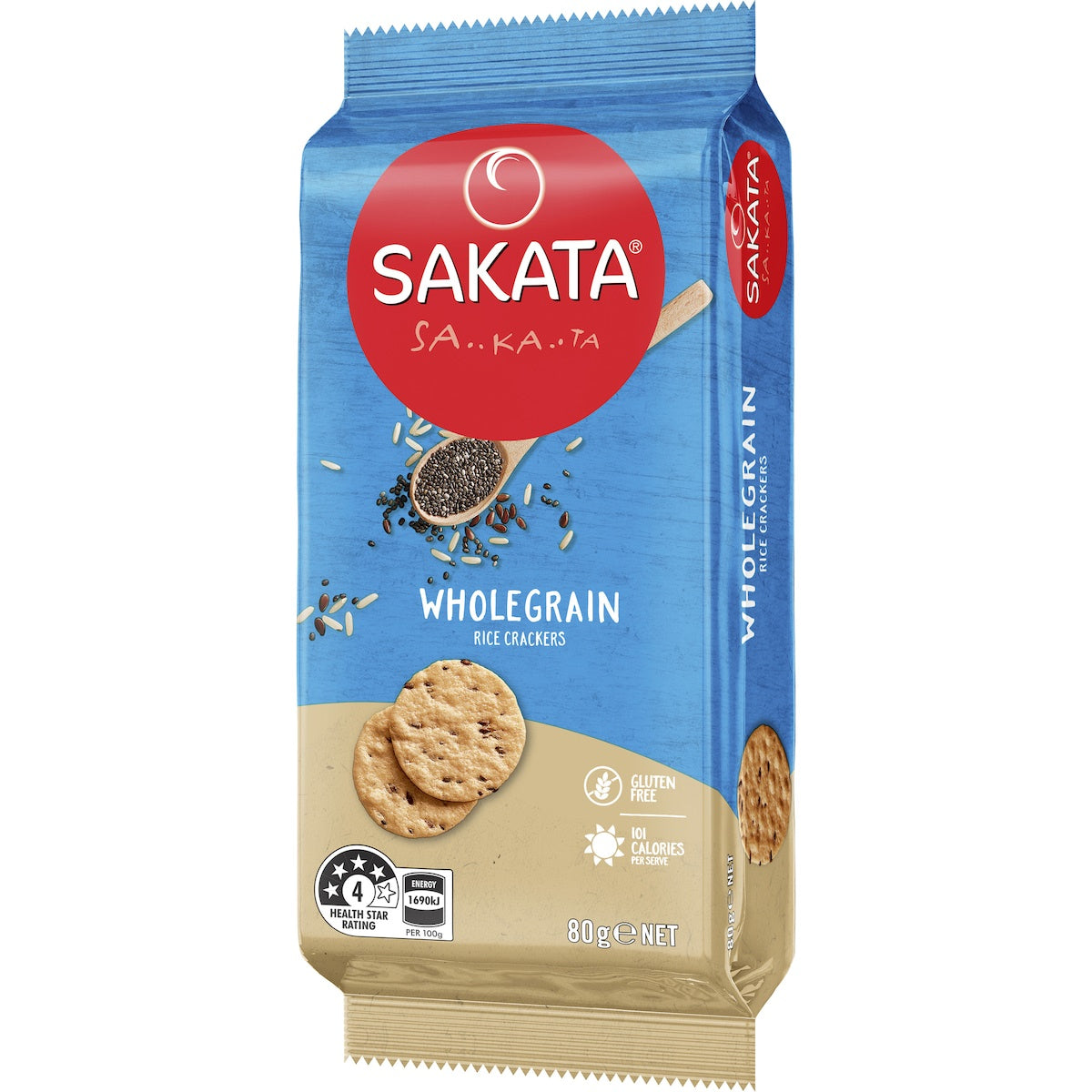 Sakata Wholemeal Rice Crackers 80g