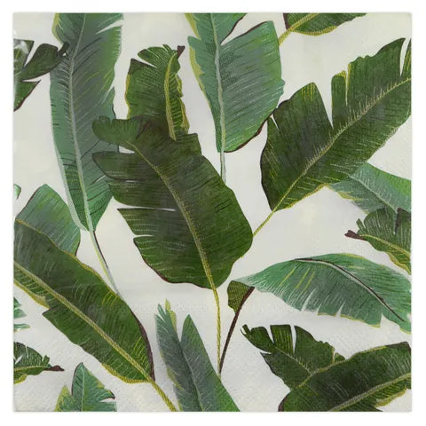 Banana Leaf Napkins 20pck, 33cm