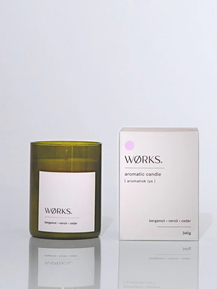 Works Bergamot, Neroli, Cedar Candle 340g