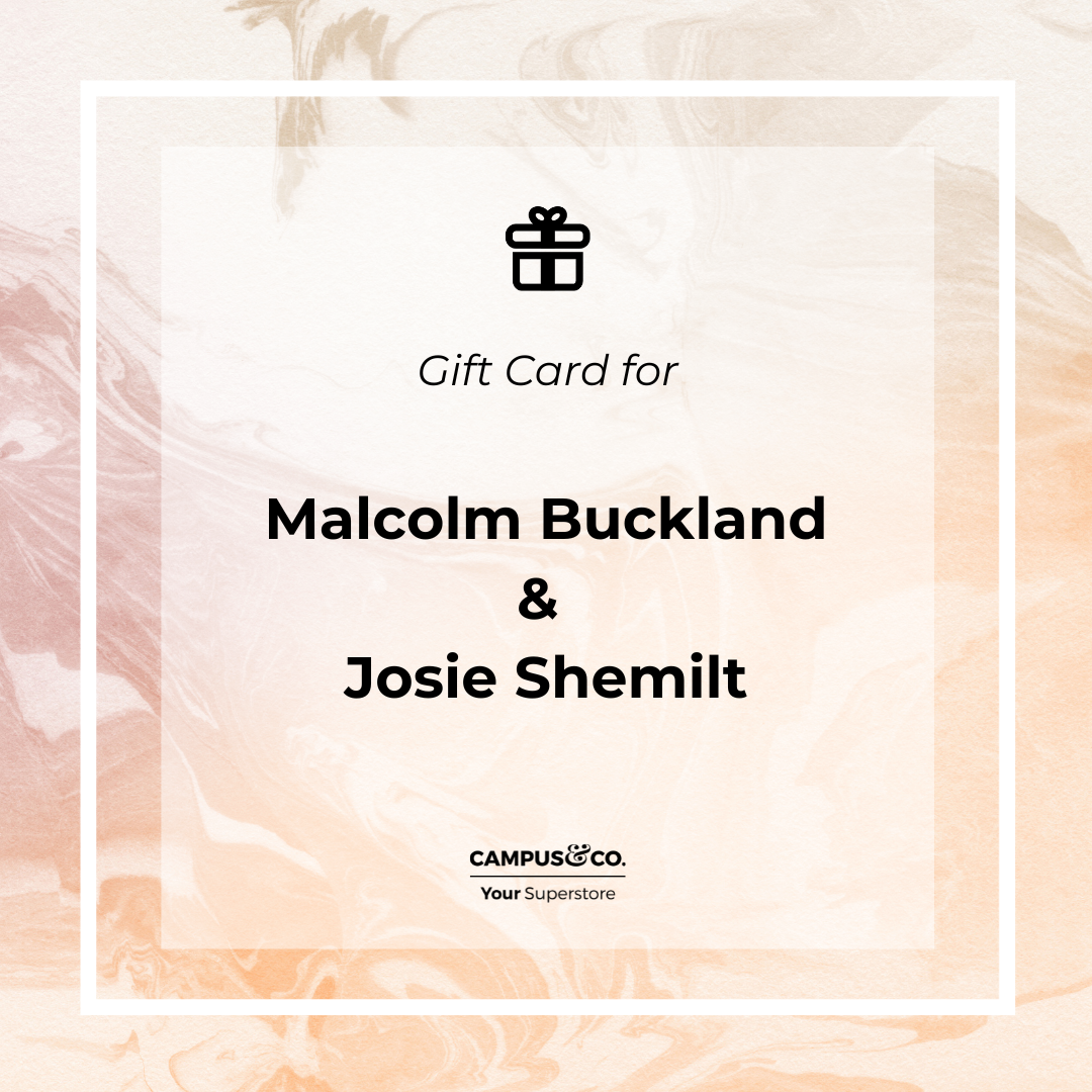 #Gift  Card for Malcolm Buckland & Josie Shemilt