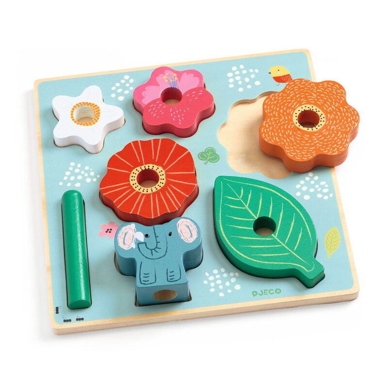 Flower Puzzle Stacking Tower