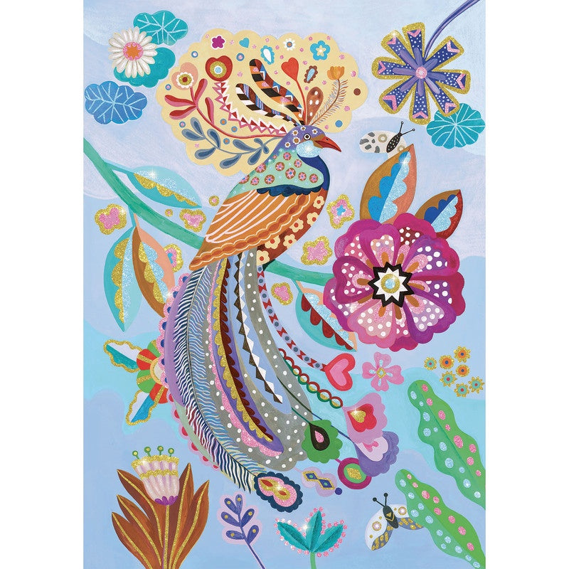 Sparkling Bird 50pce Glitter Puzzle