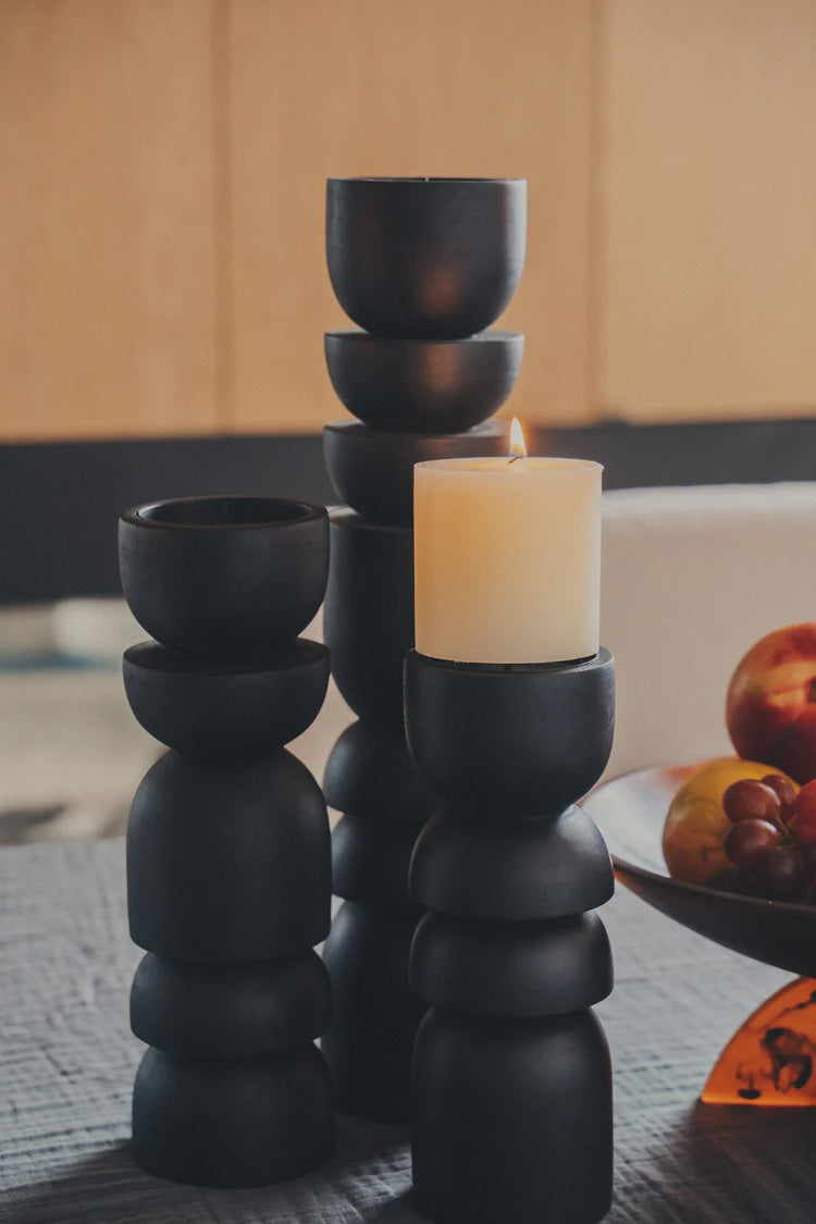 Alev Candle Holder Japan Black - Small