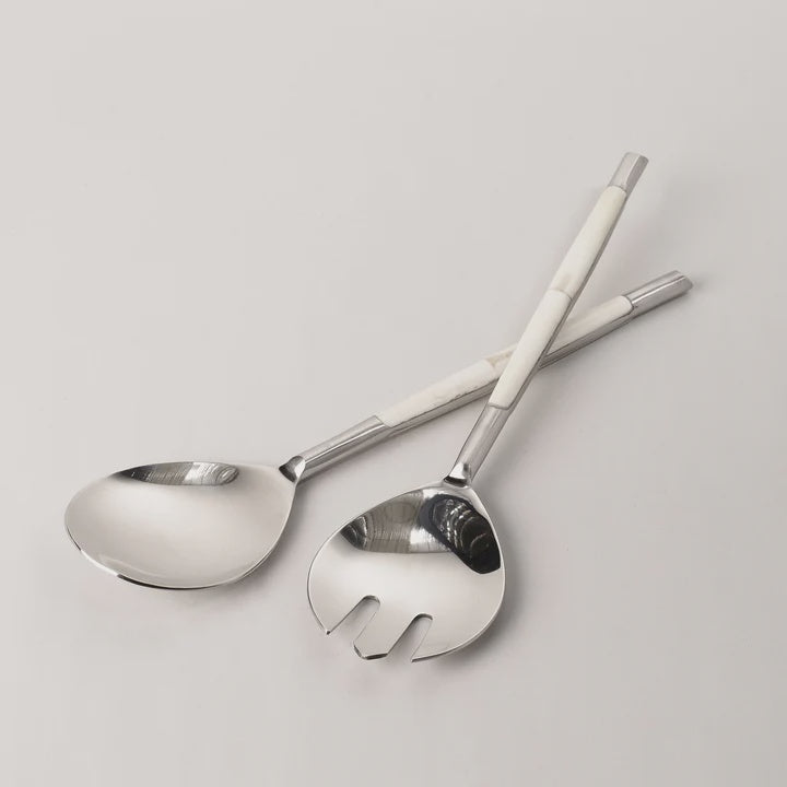 Bone Inlay Salad Server