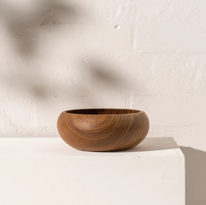 Enna Round Timber Bowl