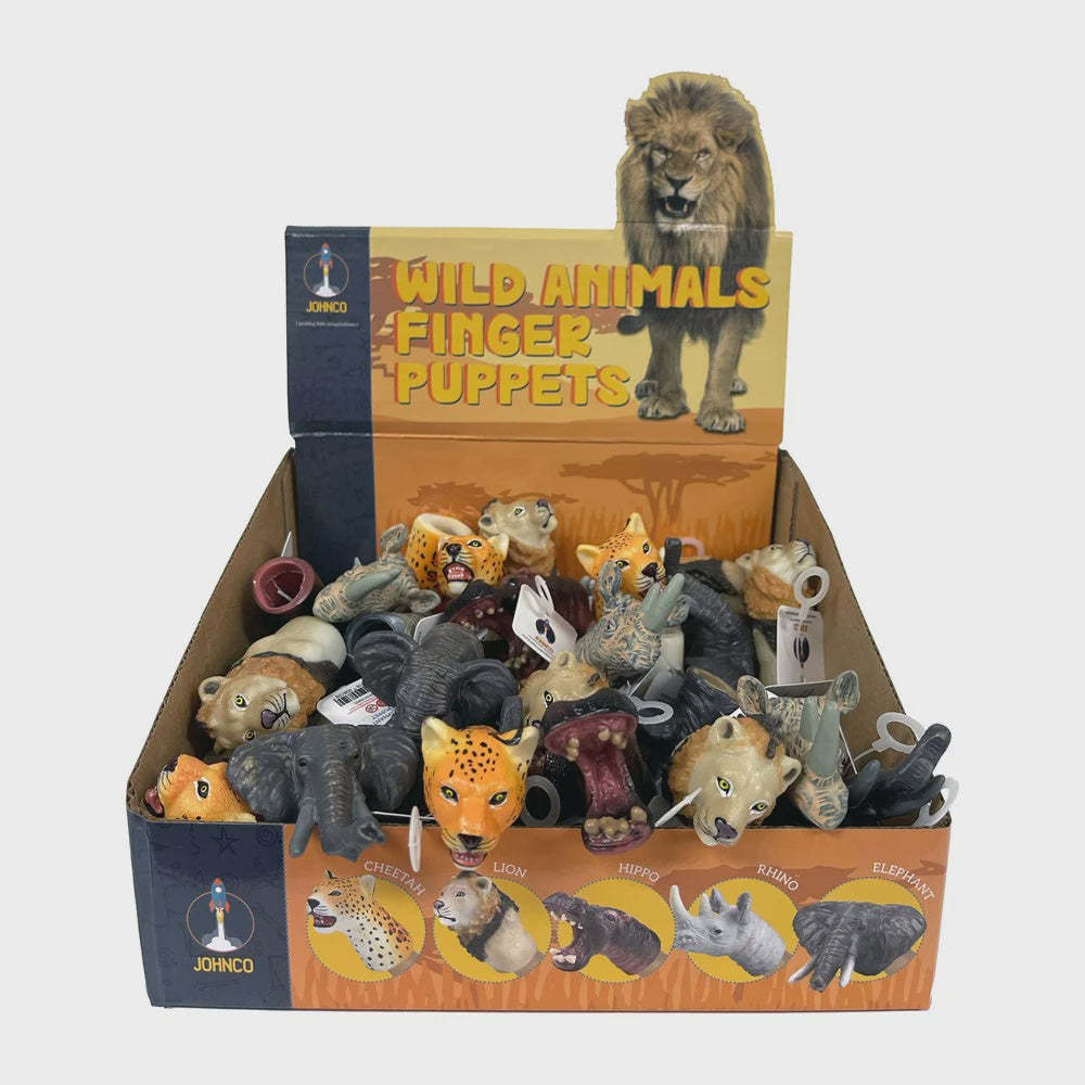 Wild Animals Finger Puppets - assorted