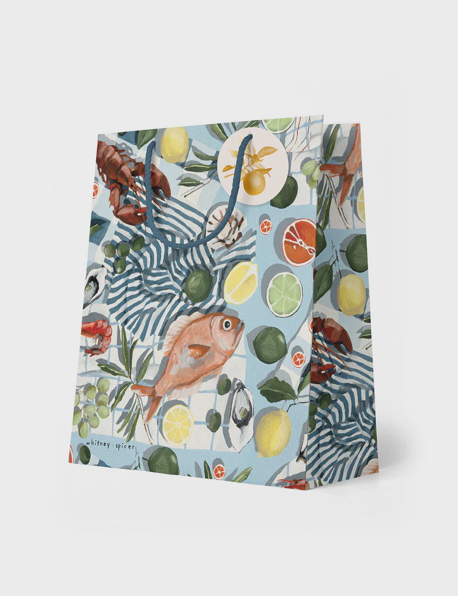 Fish & Citrus Medium Gift Bag