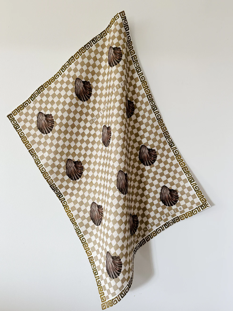 Whitney Spicer Hazel Shell Tea Towel