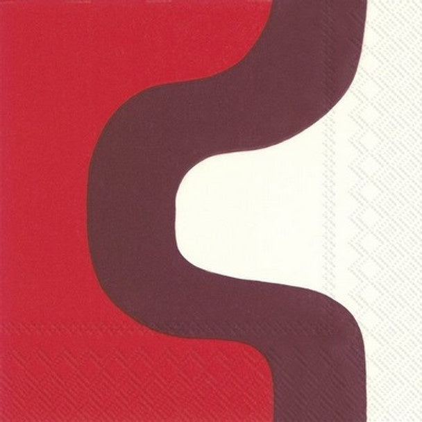 Marimekko Dark Red Luncheion Serviette