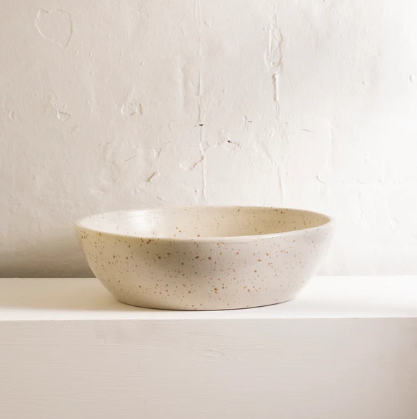 Kaia Cream Serving Bowl