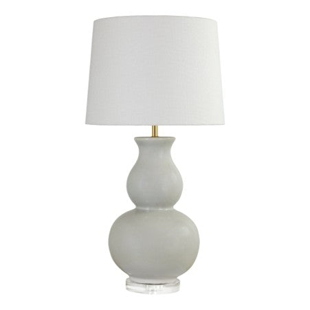 Luxe Soft Grey Lamp