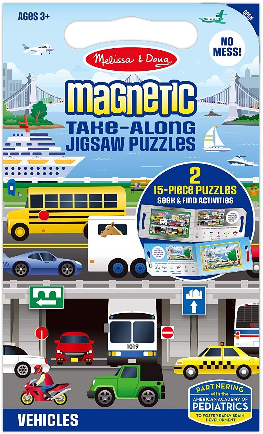 Magnetic Jigsaw Puzzle - Vehicles