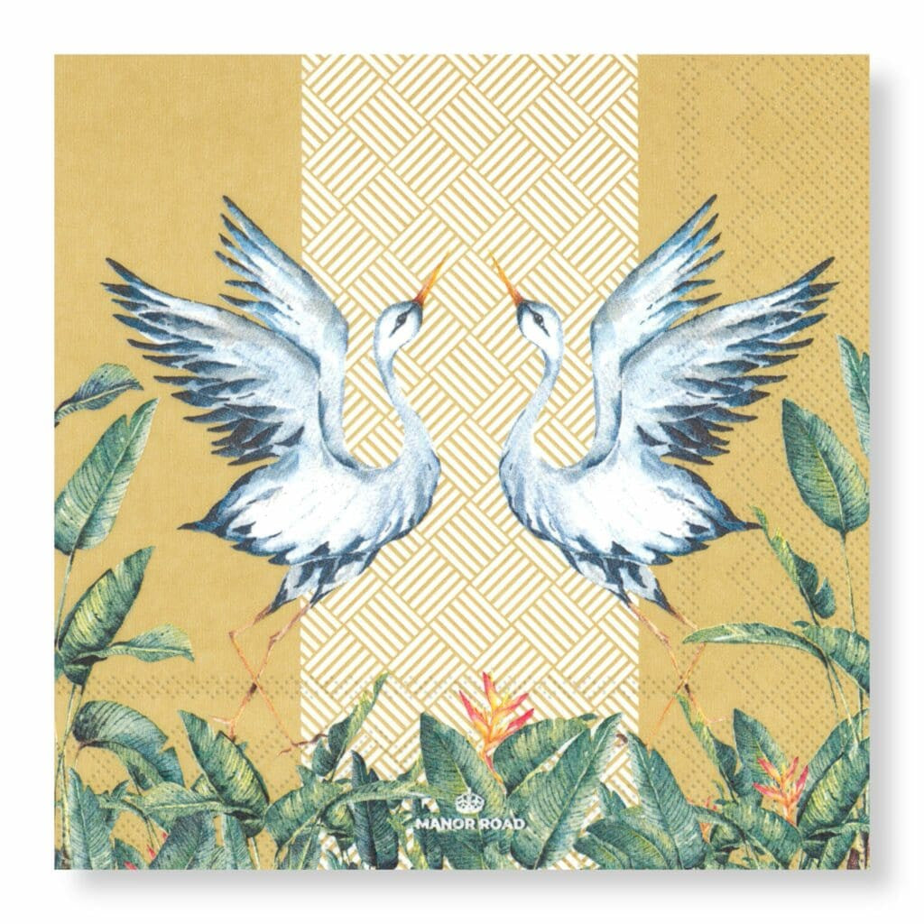 Manor Road Birds of Paradise Napkins Cocktail