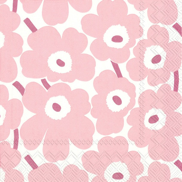 Marimekko Mini Unikko Light Rose Luncheon Serviette