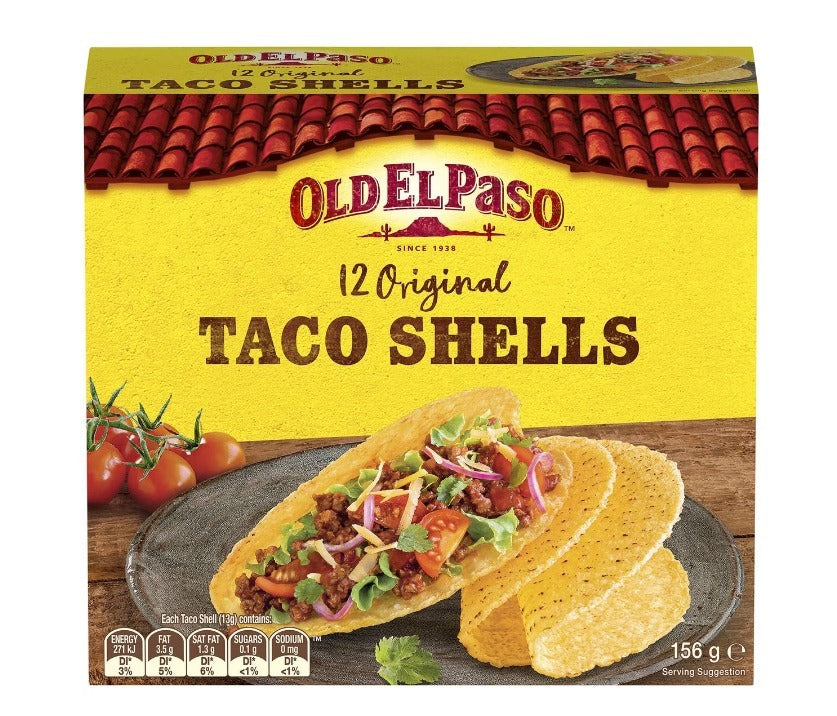 Old El Paso Taco Shells 12pk 156g