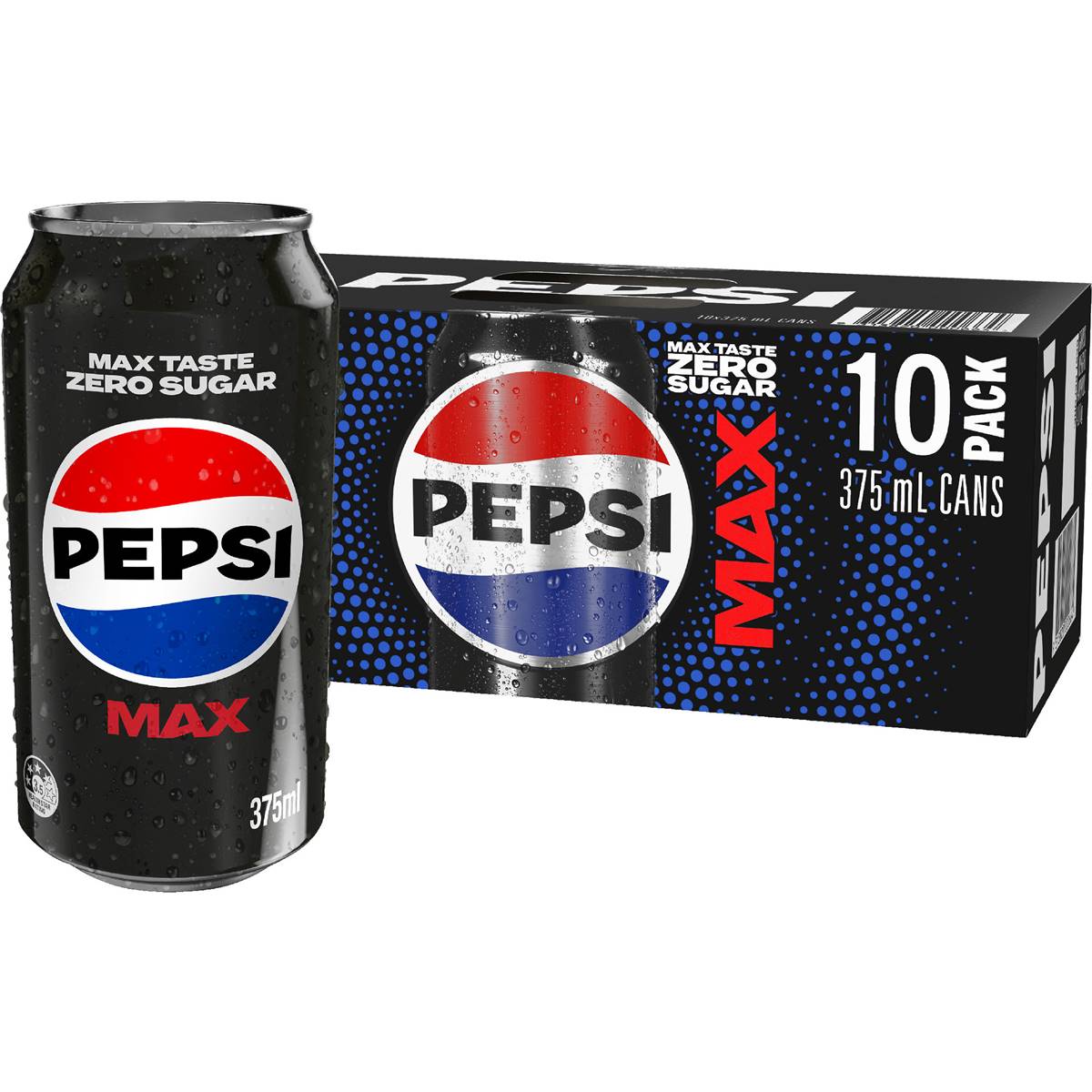 #Pepsi Max Cans 10x375ml