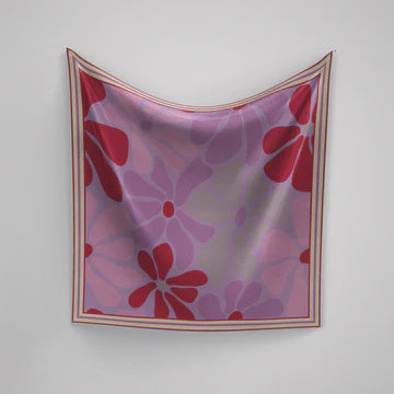 Panache Scarf A Floral Affair in Lilac and Reds