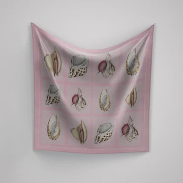 Panache Scarf She Sells Sea Shells in Pale Pink