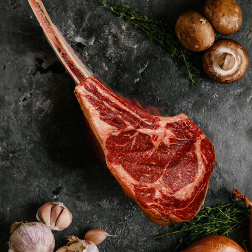 Scotch & Fillet Tomahawk Steak p/kg