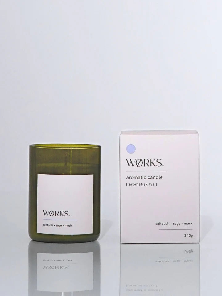 Works Saltbush, Sage, Musk Candle 340g