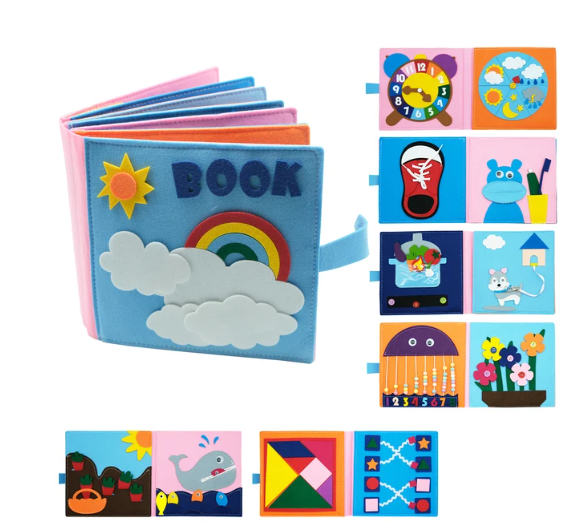 Felt Busy Book | Rainbow