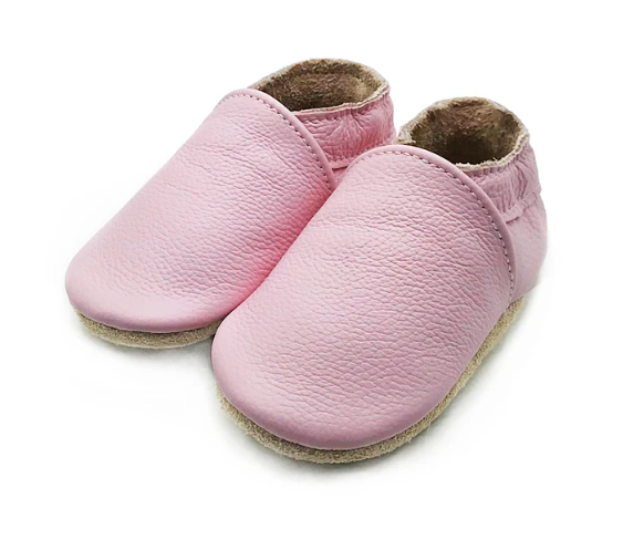 Baby Leather Shoes Lavender 0-6m