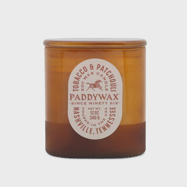 Paddywax Vista Candle - Amber Tobacco and Patchouli 340g