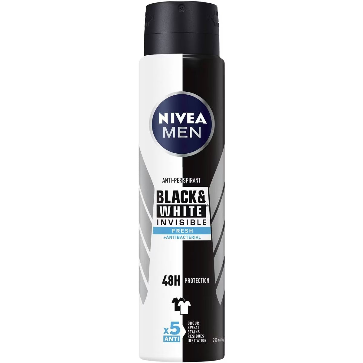 Nivea Mens Deodorant Black & White Fresh 250ml