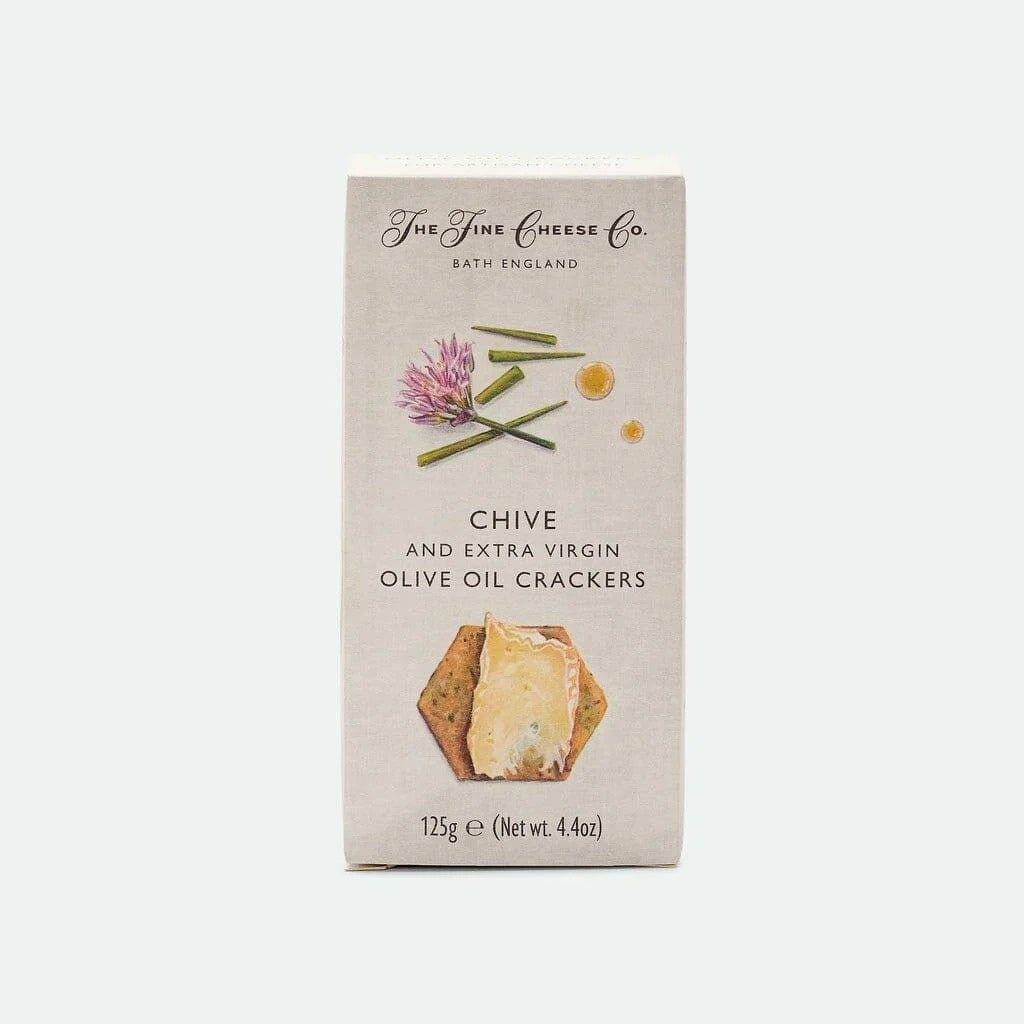 The Fine Cheese Co Chive &  Olive Oil Crackers 125g