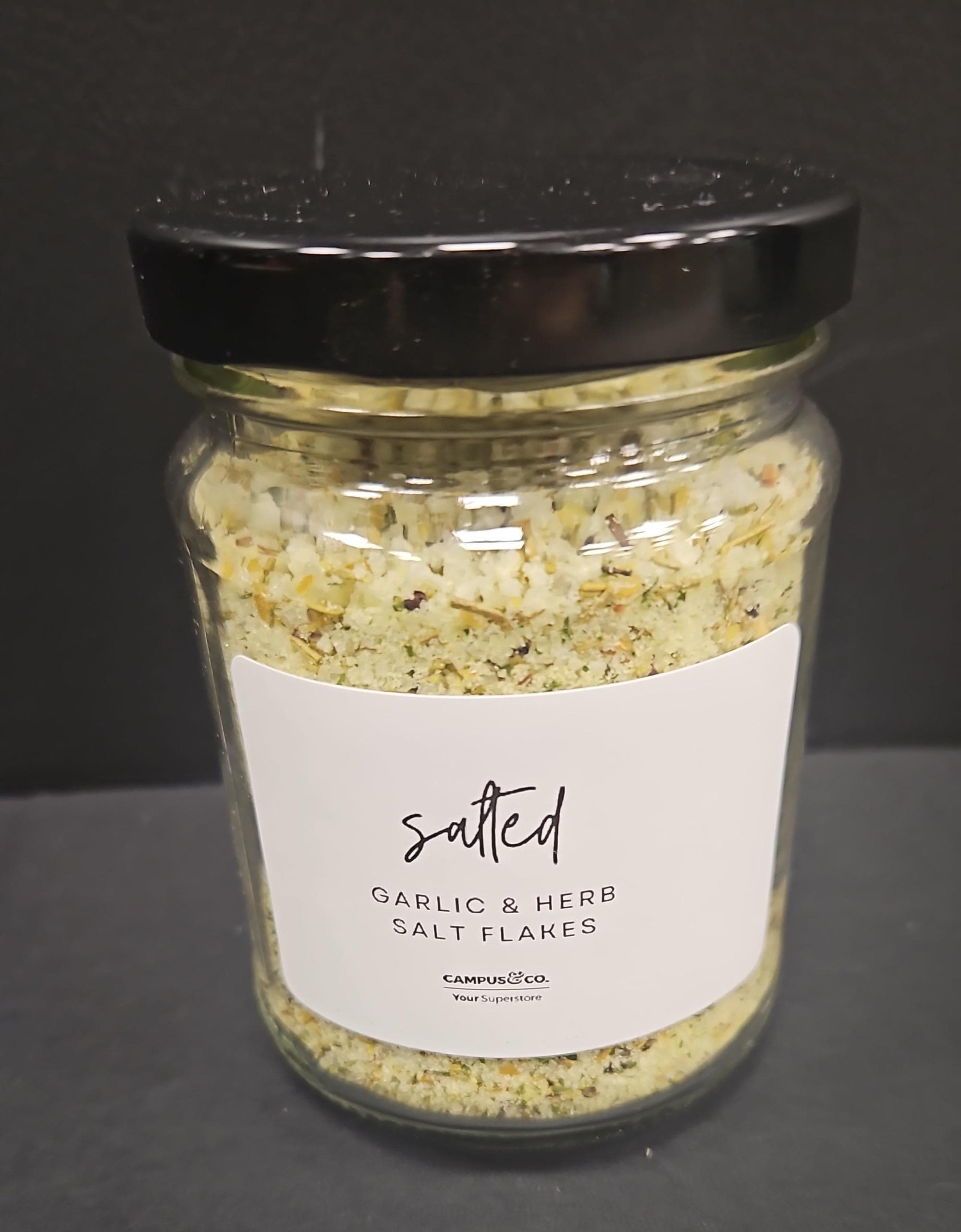 Salted Garlic & Herb Salt Flakes 250g