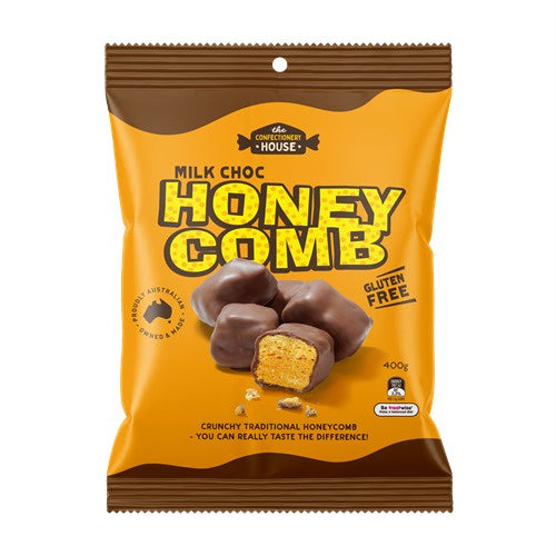 The Confectionery House Milk Chocolate Honeycomb 400g