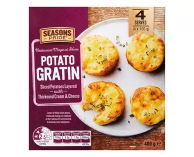 Seasons Pride Potato Gratin 400g 4pk