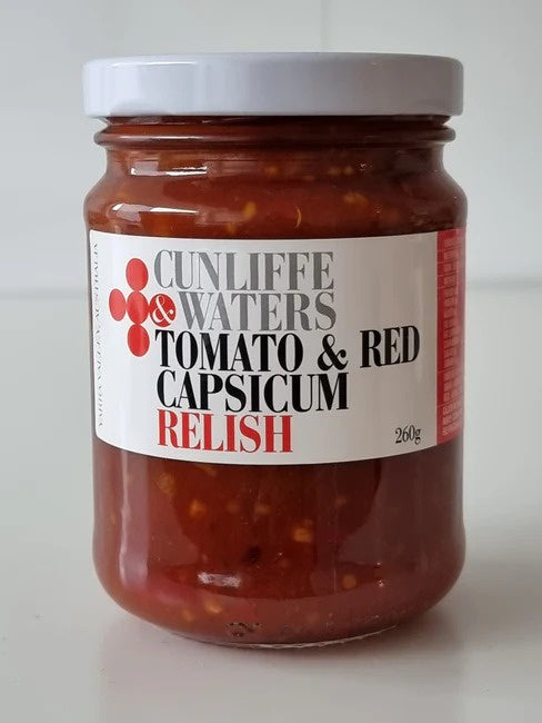 Cunliffe & Waters Tomato & Red Capsicum Relish 260g