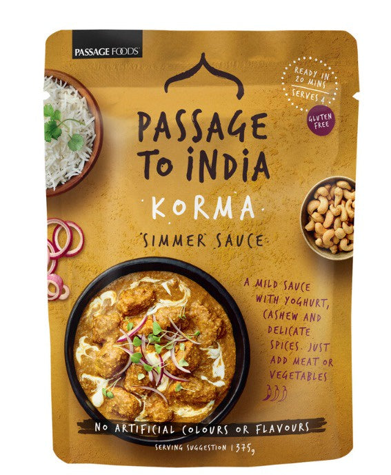 Passage to India Korma Simmer Sauce 375g