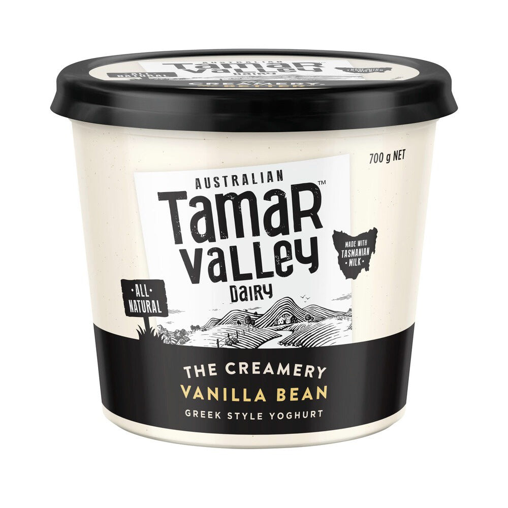 Tamar Valley Greek Style Yoghurt Vanilla Bean 700g