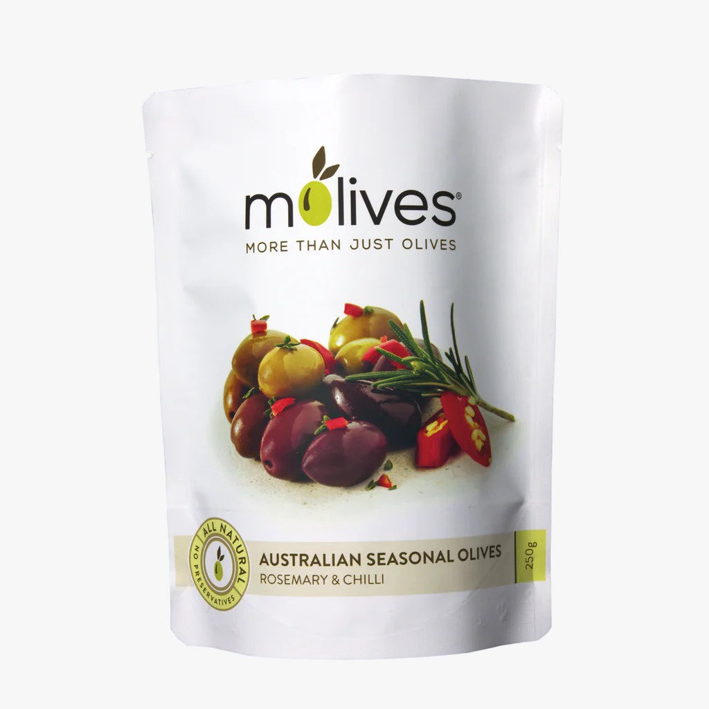 Molives Olives Australian Seasonal Rosemary & Chilli 250g