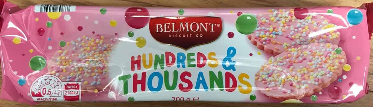 Belmont Hundreds & Thousands Biscuits 200g