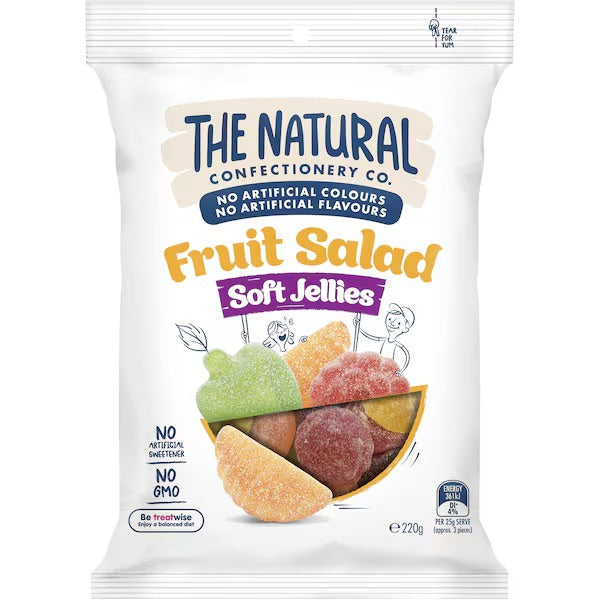 The Natural Confectionery Co Fruit Salad Soft Jellies 220g